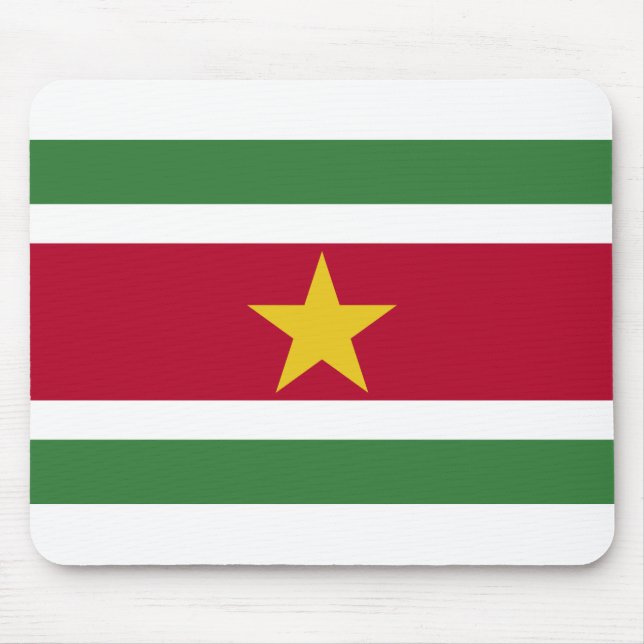Suriname Flag Mouse Mat (Front)