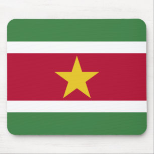 Suriname Flag Mouse Mat