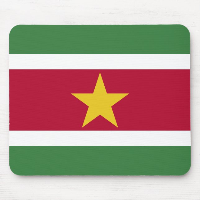 Suriname Flag Mouse Mat (Front)