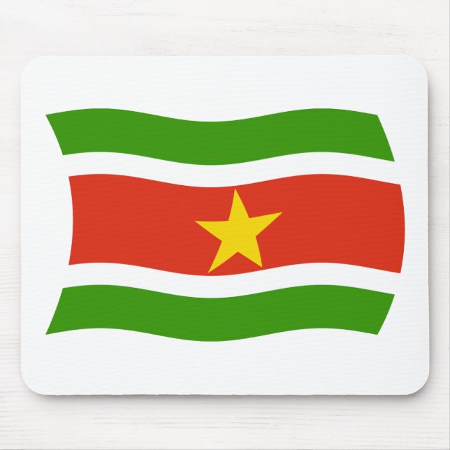 Suriname Flag Mousepad (Front)