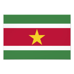 Suriname Flag Photo Print