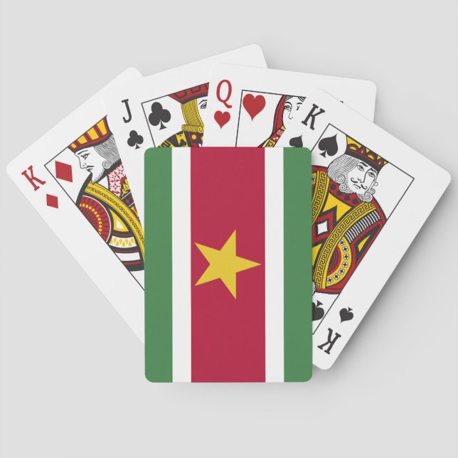 Suriname Flag Playing Cards (Back)