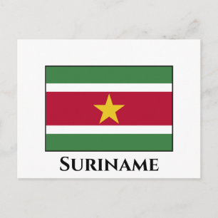Suriname Flag Postcard