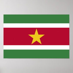 Suriname Flag Poster