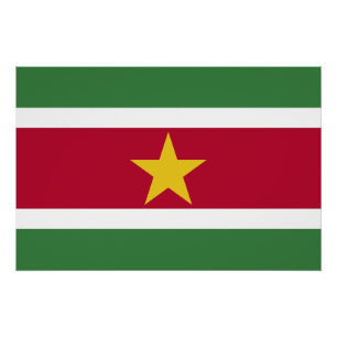 Suriname Flag Poster