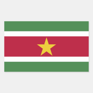 Suriname Flag Rectangular Sticker