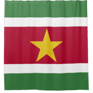 Suriname Flag Shower Curtain