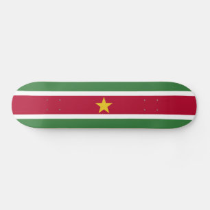 Suriname Flag Skateboard