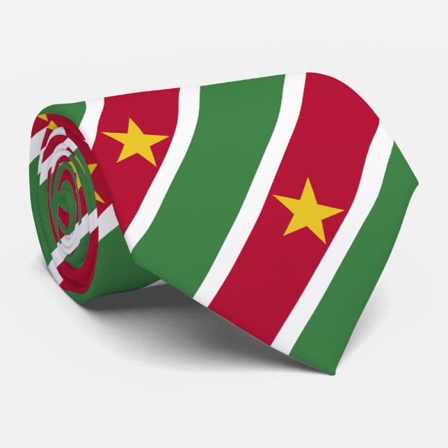 Suriname Flag Tie (Rolled)