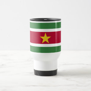 Suriname Flag Travel Mug