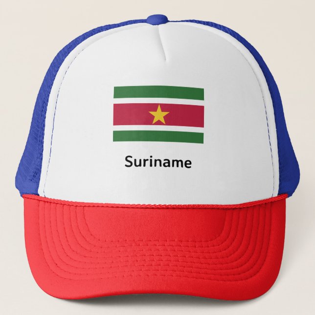 Suriname Flag Trucker Hat (Front)