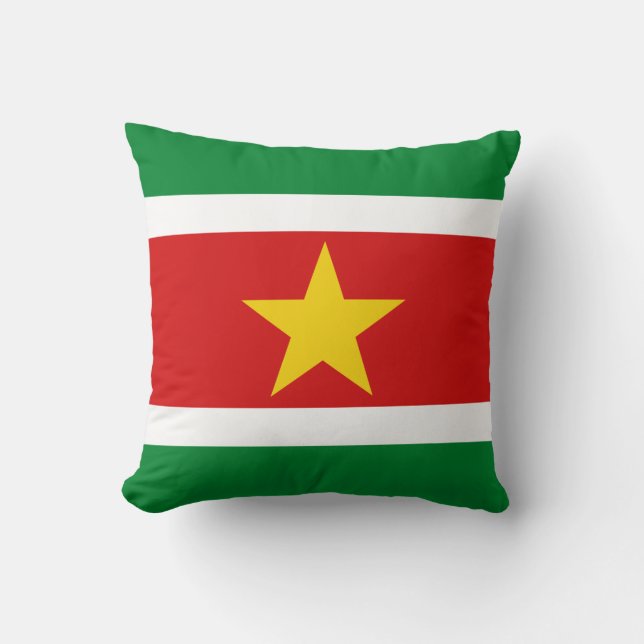 Suriname Flag x Flag Pillow (Front)