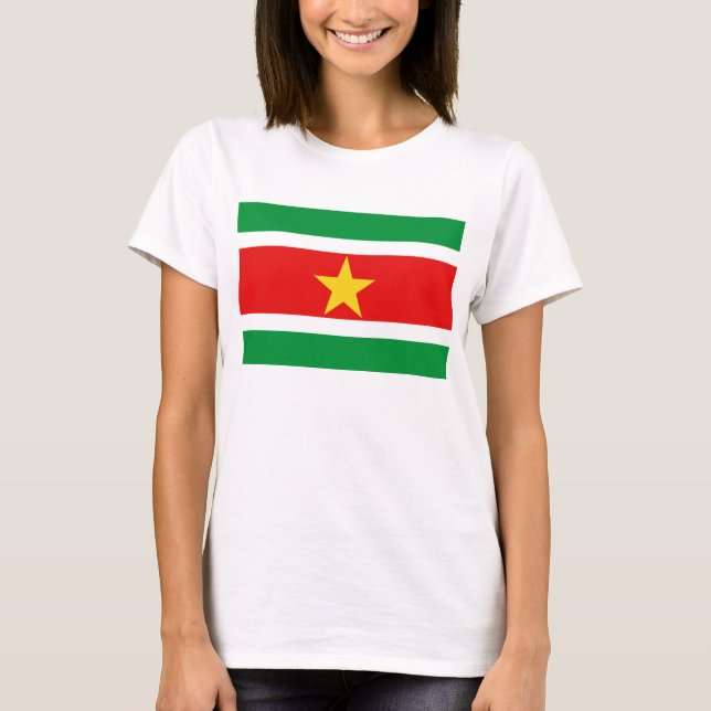 Suriname Flag x Map T-Shirt (Front)