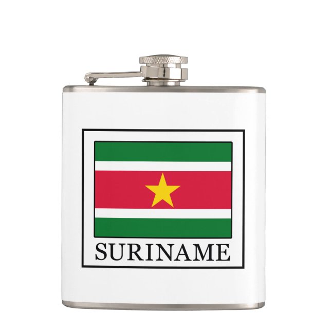 Suriname Hip Flask (Front)