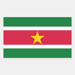 SURINAME RECTANGULAR STICKER