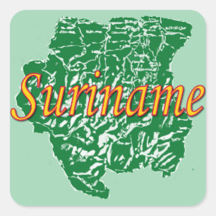 Suriname Square Sticker