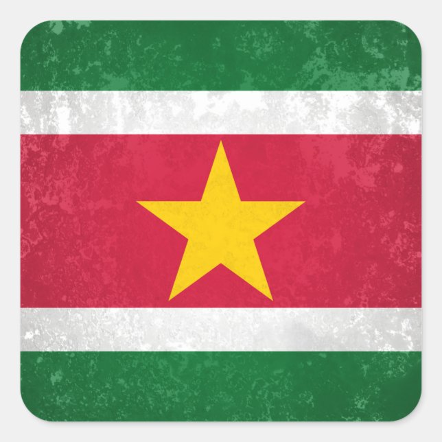 Suriname Square Sticker (Front)