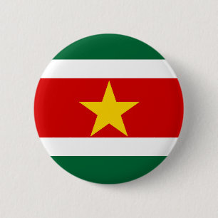 suriname surinam country flag nation symbol 6 cm round badge