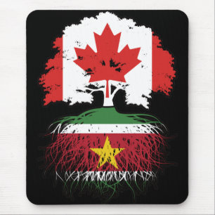 Suriname Surinamese Canadian Canada Tree Roots Mouse Mat