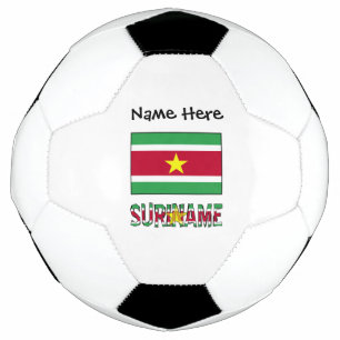 Suriname Surinamese Flag Personalised Football