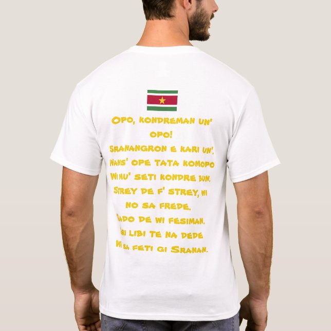 suriname t shirt (Back)