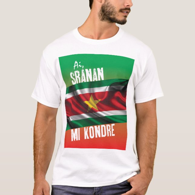 Suriname t-shirt with text (Front)