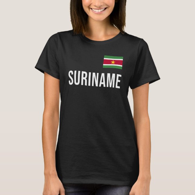 Suriname Women Men Kids Suriname Flag Souvenir T-Shirt (Front)