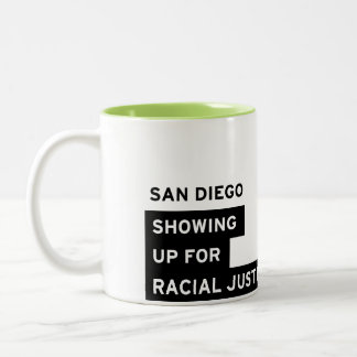 SURJ San Diego Mug - Lime Green Two-Tone