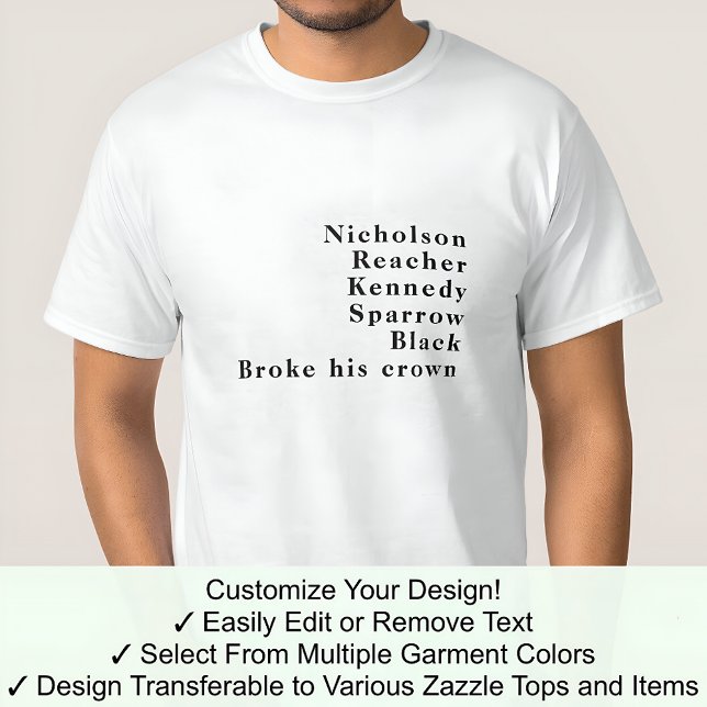 Surname Famous Name Trend Jack Custom 02B T-Shirt (Creator Uploaded)