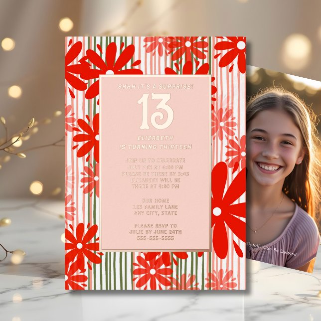 Surprise 13th Birthday Party Blooming Floral Fun  (Creator Uploaded)