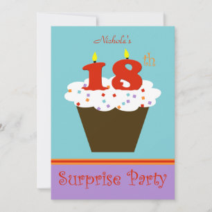 Surprise 18th Birthday Party Invitation