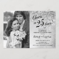 Surprise 25th Anniversary with Photo - Silver