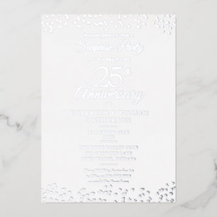 Surprise 25th Wedding Anniversary Party Silver