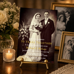 Surprise 50th Anniversary Photo Invite