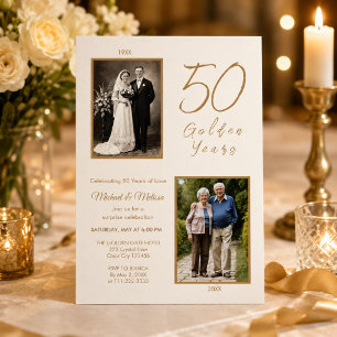 Surprise 50th Anniversary Photo Invite