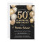 Surprise 50th Birthday Black and Gold Balloons