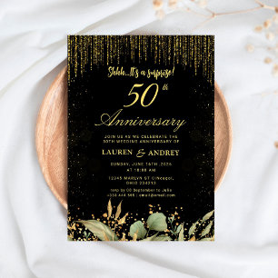 Surprise 50th Wedding Anniversary Invitation