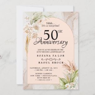 Surprise 50th Wedding Anniversary Invitation 