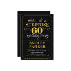 Surprise 60th Birthday Party - Black Gold