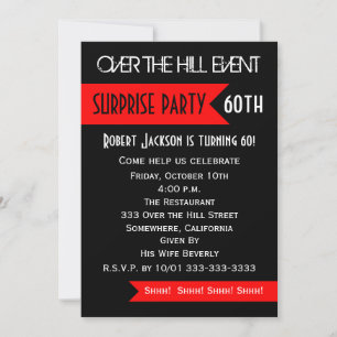 Surprise 60th Birthday Party Invitation