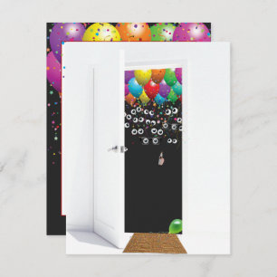 Surprise 70th Birthday Party Door   Invitation