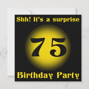 Surprise 75th Birthday Invites