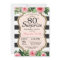Surprise 80th Birthday Invitation Women Floral