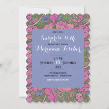 Surprise 80th birthday party retro botanical
