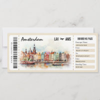 Surprise Amsterdam Boarding Pass Gift Certificate