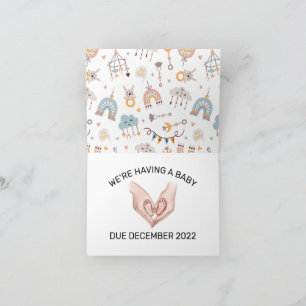 Surprise Baby Announcement Card