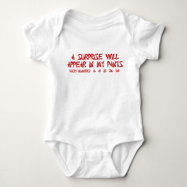 Surprise! Baby Bodysuit (Front)