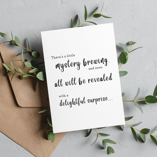 Surprise baby reveal to husband card (Creator Uploaded)