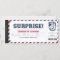 Surprise Baseball Game Personalised Gift Ticket