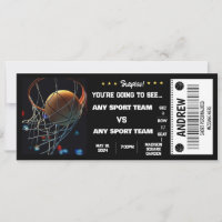 SURPRISE BASKETBALL GIFT TICKET